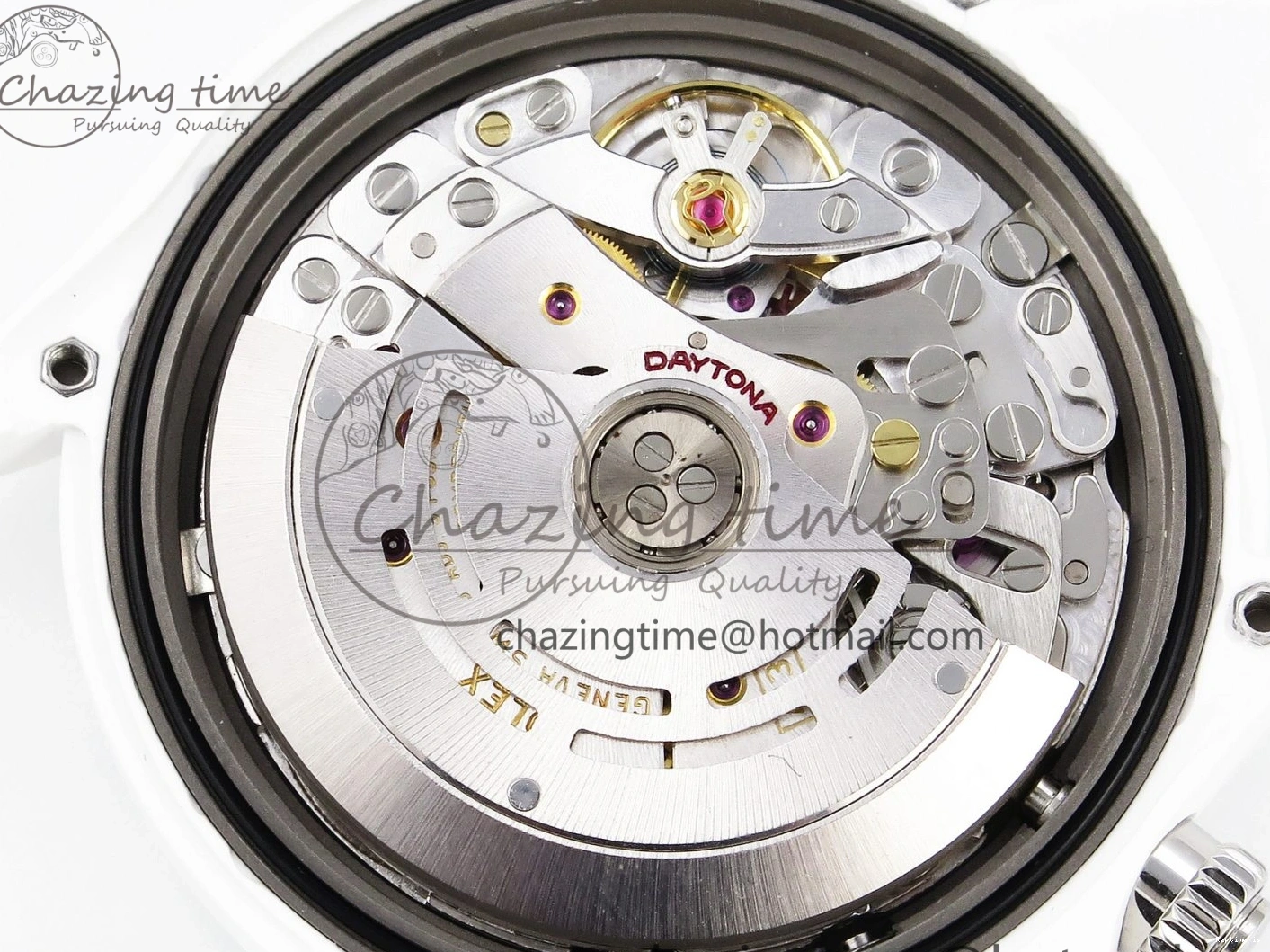 1220 MoistureWicking Daytona AET White Ceramic Case and Bracelet Green Dial SA4130 V 1891